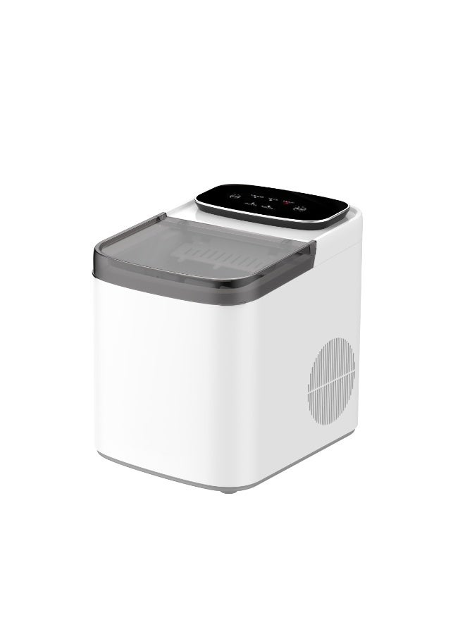 ماكينة صنع الثلج المحمولة - ثلج سريع في 6-8 دقائق، ماكينة صنع ثلج أوتوماتيكية توضع على سطح الطاولة للمنزل والمكتب والحفلات، صغيرة الحجم، سهلة الاستخدام والتنظيف - Image 1